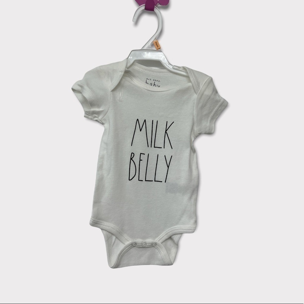 New RAE DUNN BABY ONSIE “MILK BELLY “ size 3-6 months.